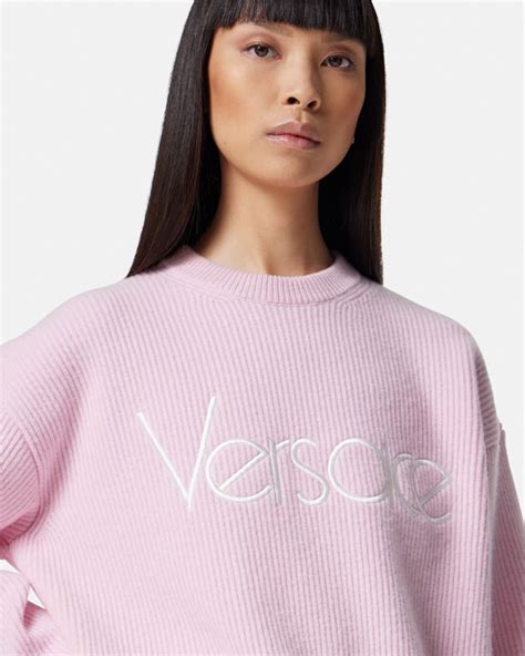 maglietta versace scritta|Maglioni e Cardigan Eleganti .